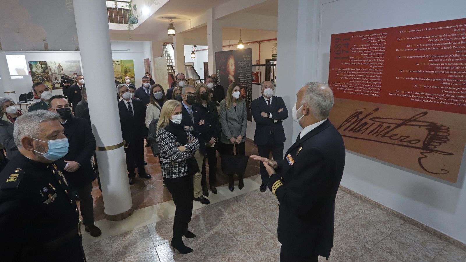 Fotos de la inauguración de la exposición sobre Blas de Lezo en Algeciras