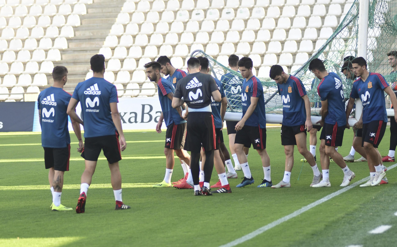 Entrenamiento de la selección sub-21 en El Arcángel