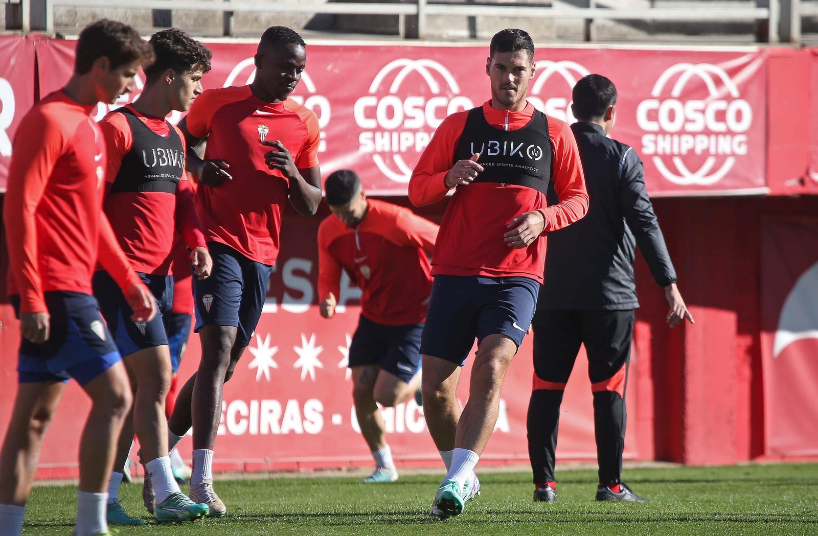 Milosevic (d), esta semana, tras haber solventado su situación.