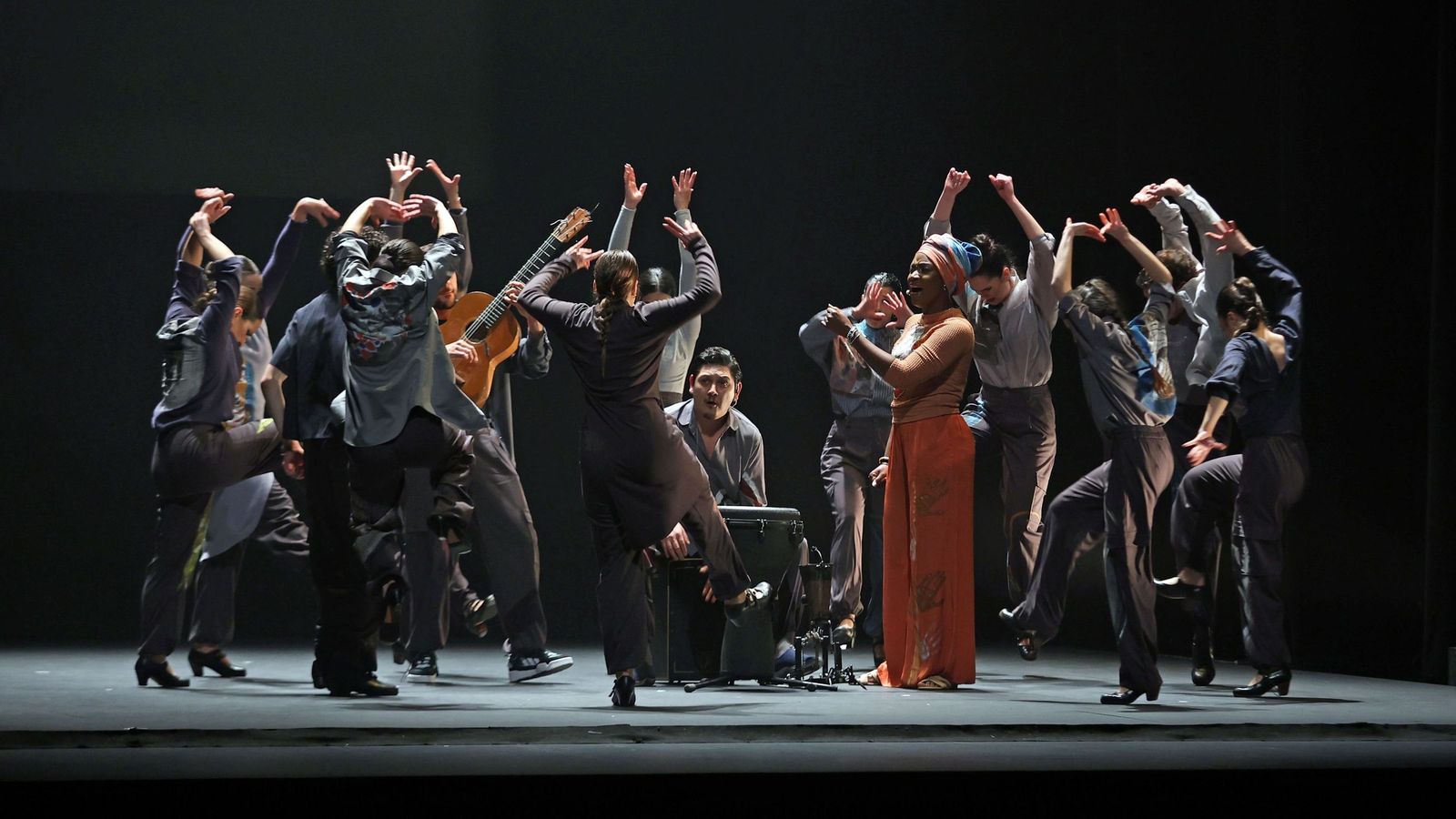 Un momento del espectáculo del Nuevo Ballet Español.