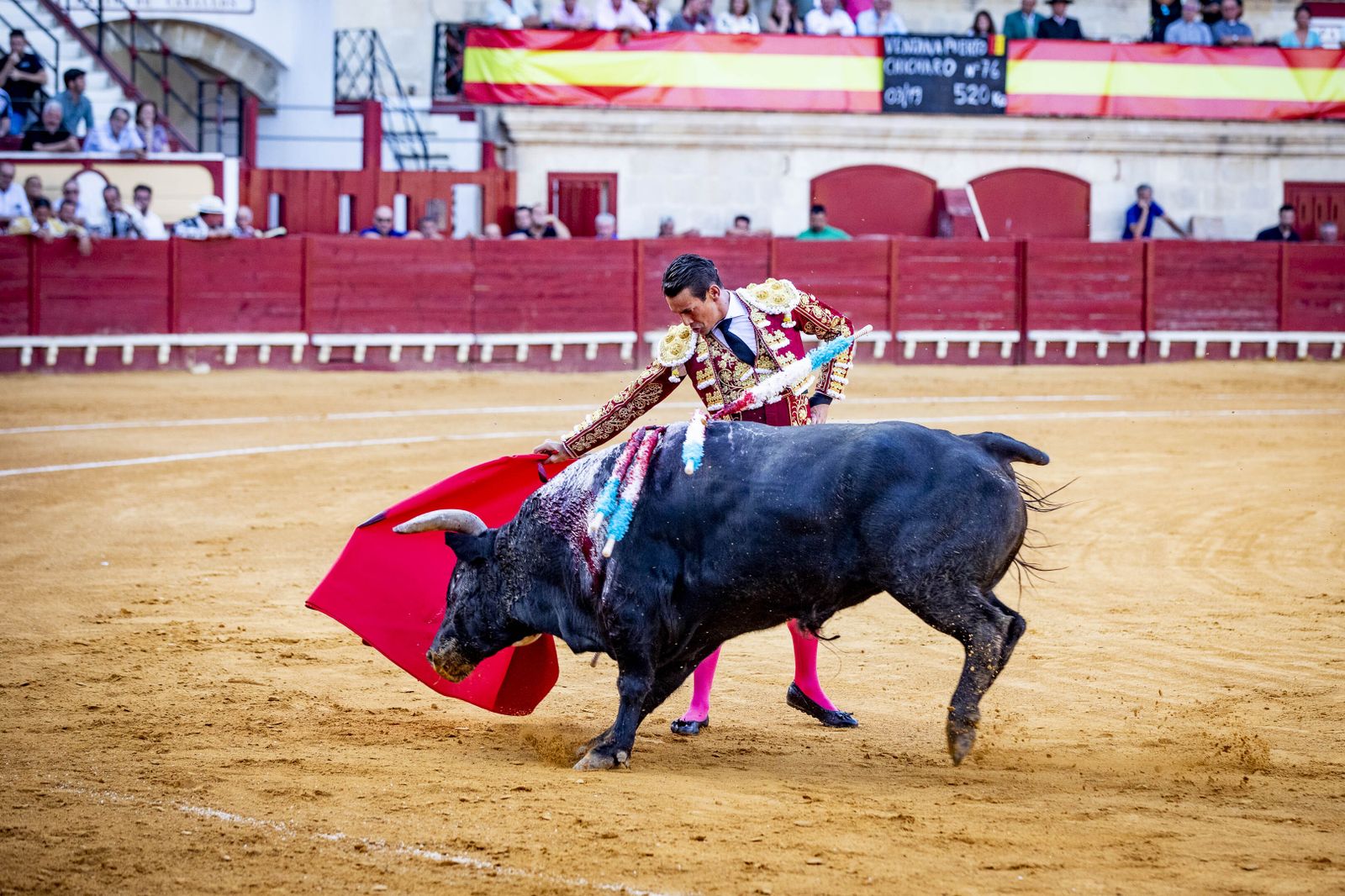 Daniel Crespo, Manzanares y Juan Ortega, en la plaza de toros de El Puerto