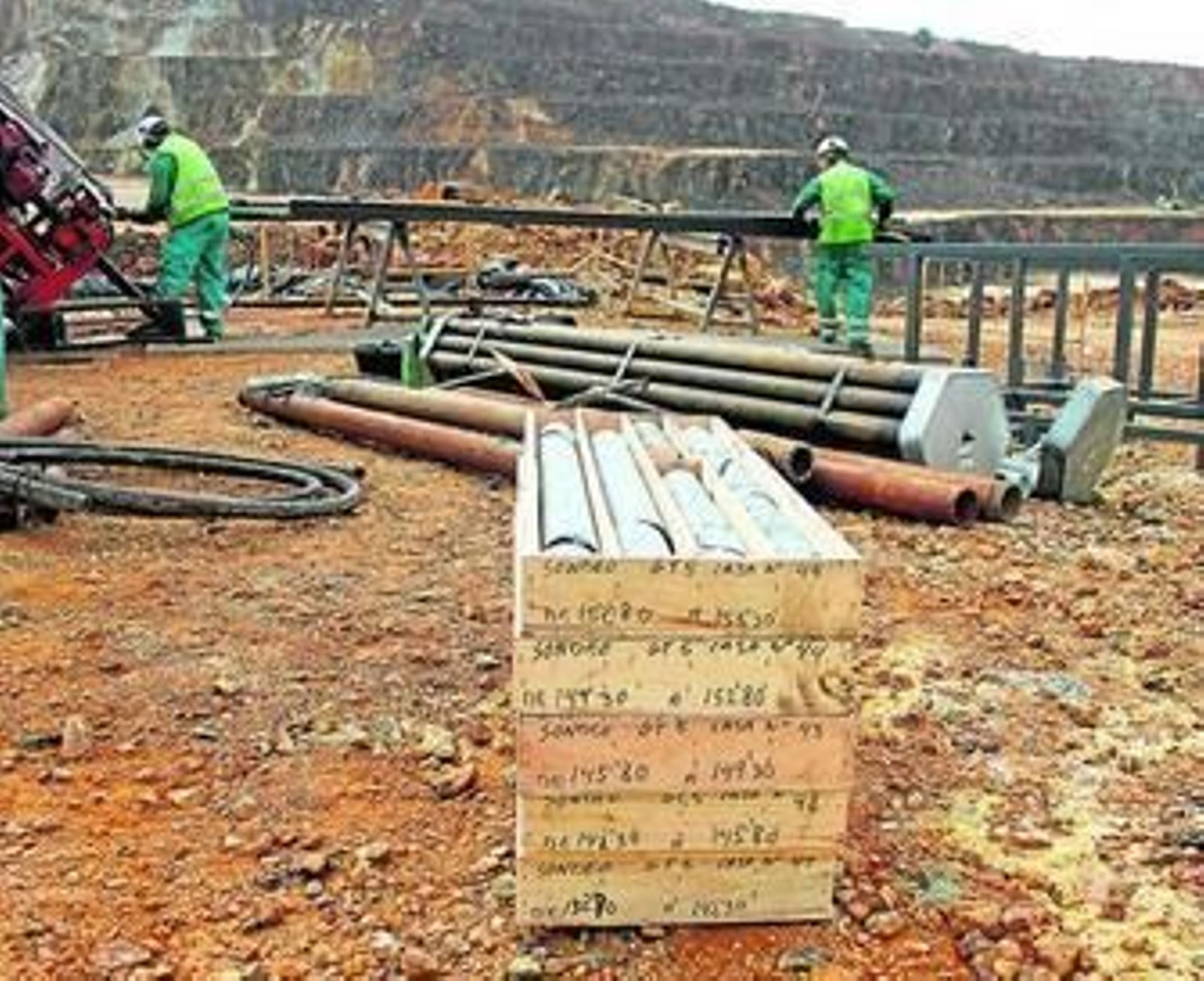 Trabajos de Emed en las minas de Riotinto.