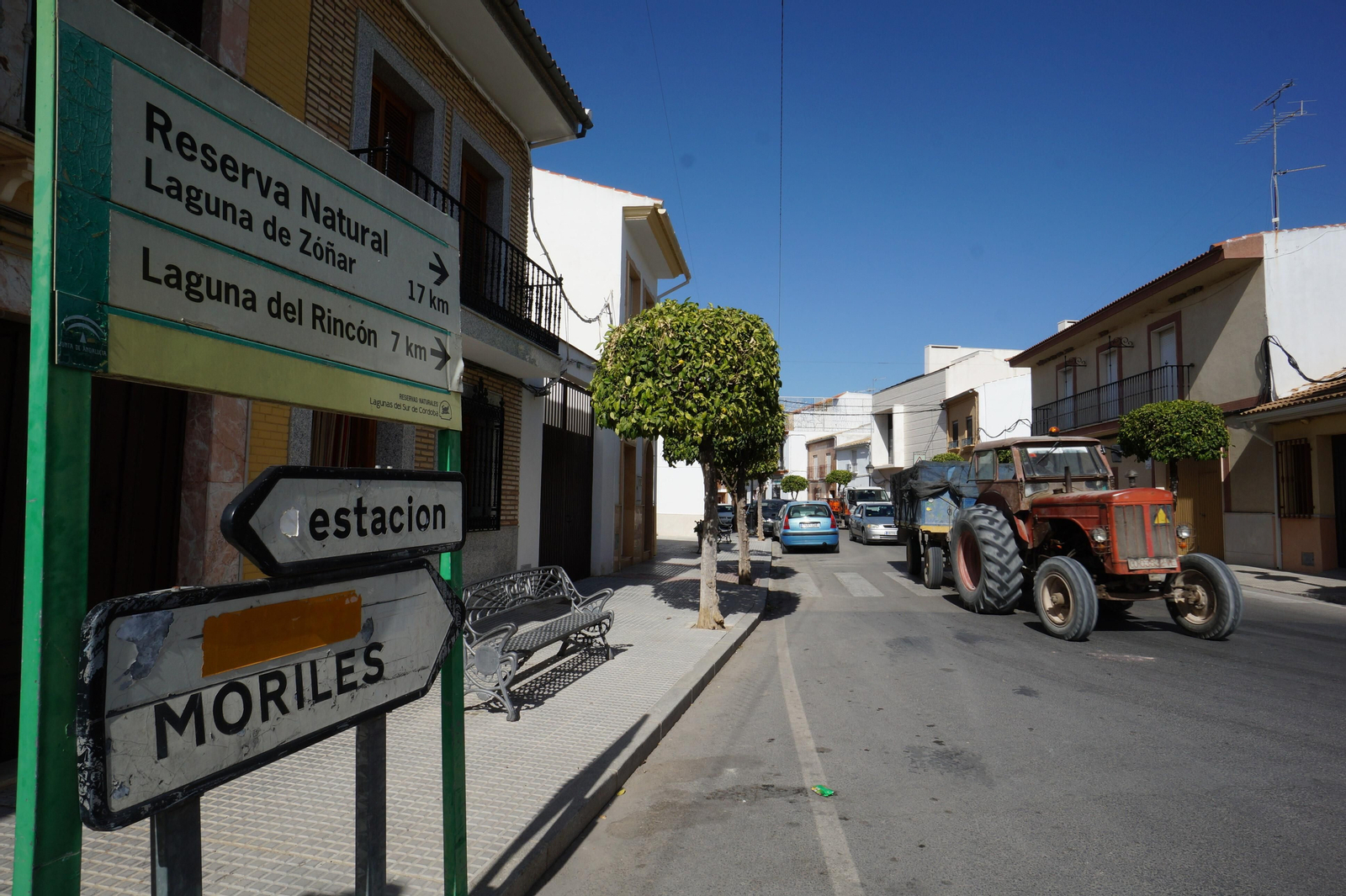 Avenida principal de Las Navas del Selpillar.