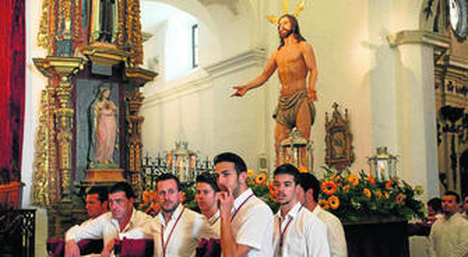 El Resucitado, a punto de salir de Santa María la Coronada tras dos años sin poder hacerlo.