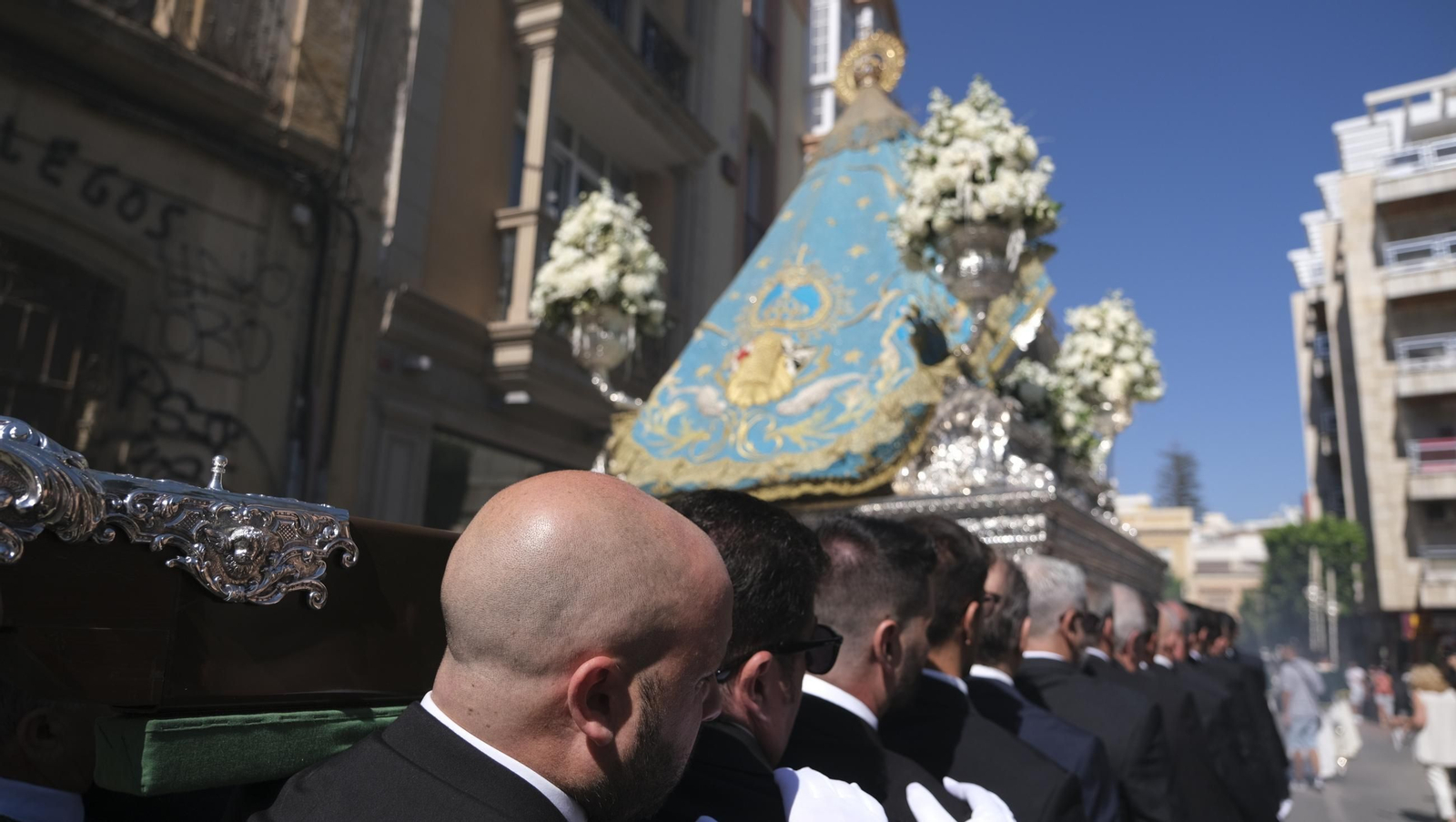 Traslado de la Virgen del Mar a la Catedral de Almería, en imágenes