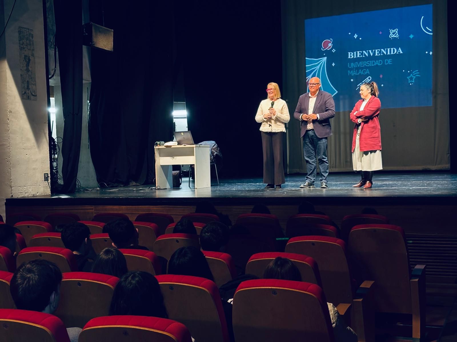 Imagen de la jornada de orientación a la Universidad de Málaga en Vélez-Málaga