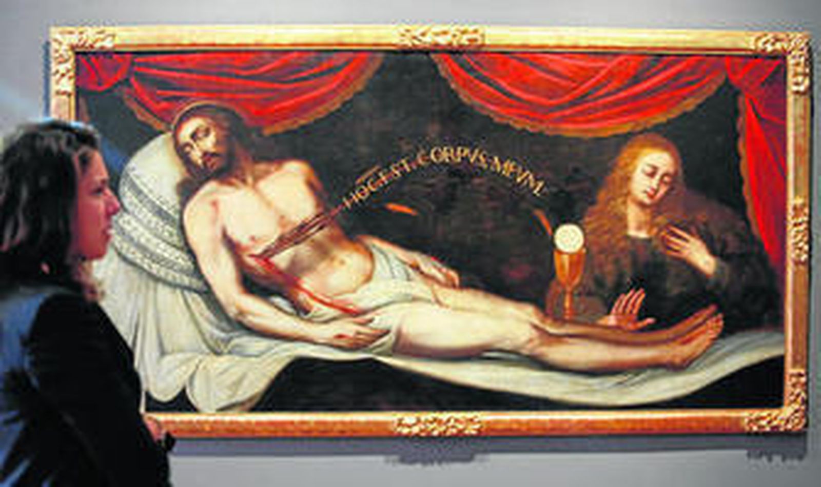 Uno de los dos lienzos presentes en la exposición inaugurada ayer en el Mupam.