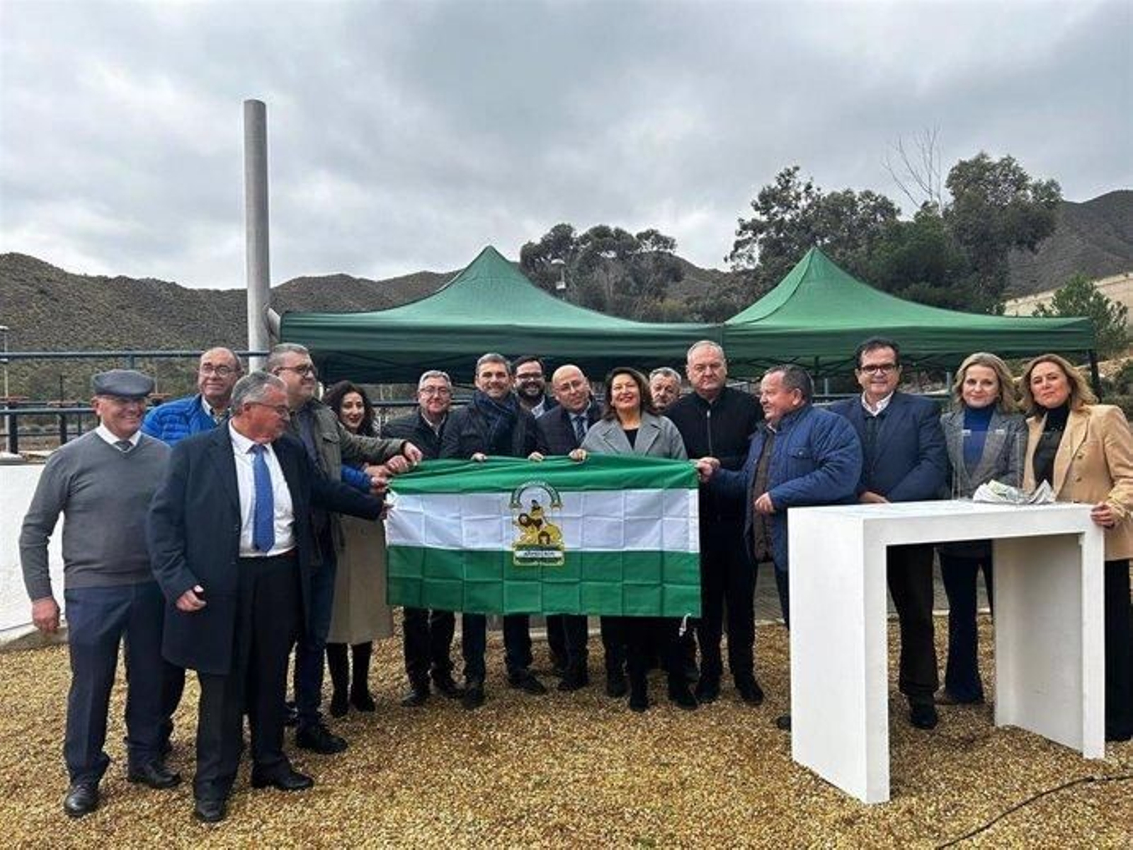Primera piedra de la nueva depuradora de Cuevas.