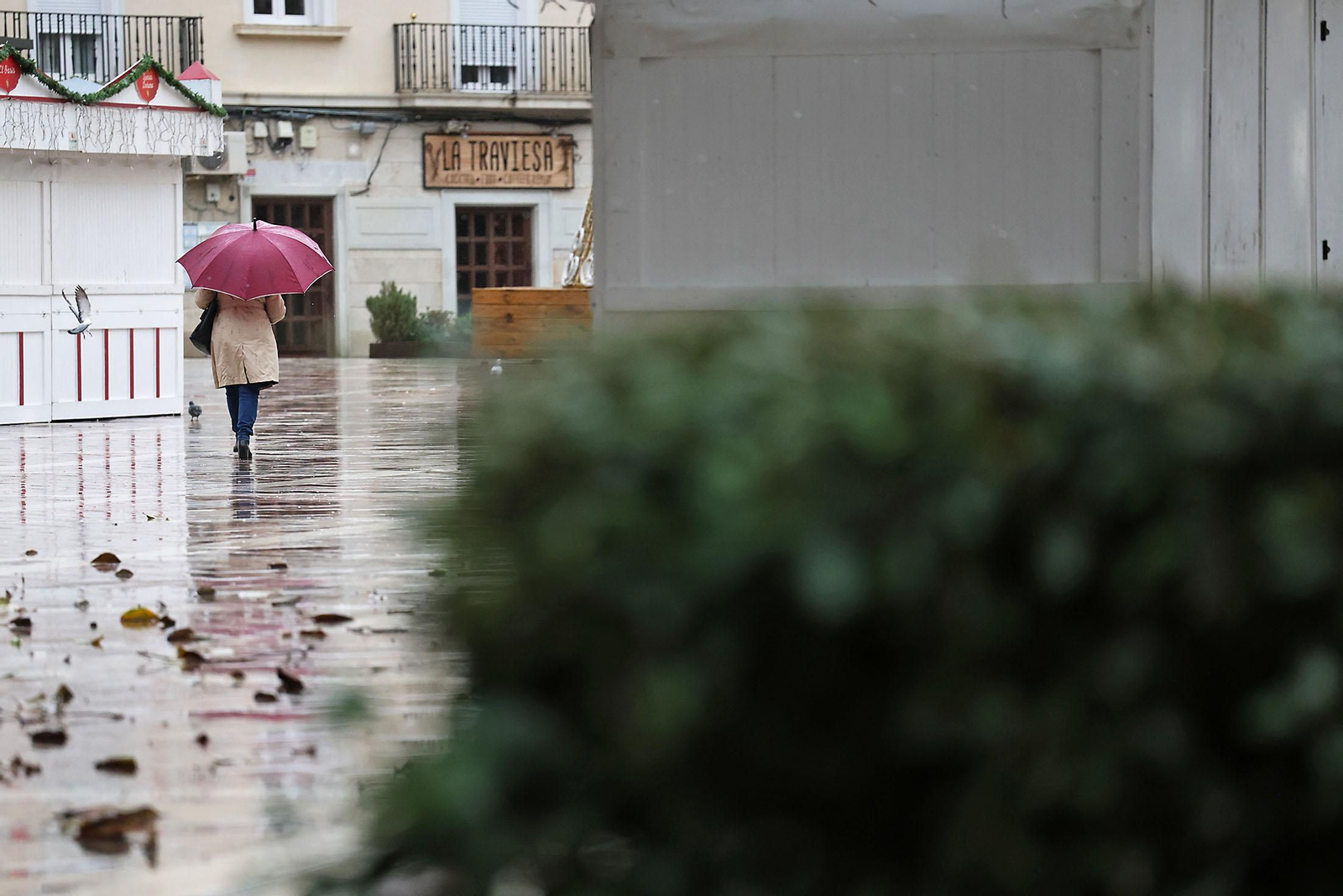 Las imágenes de la mañana de lluvia en Huelva