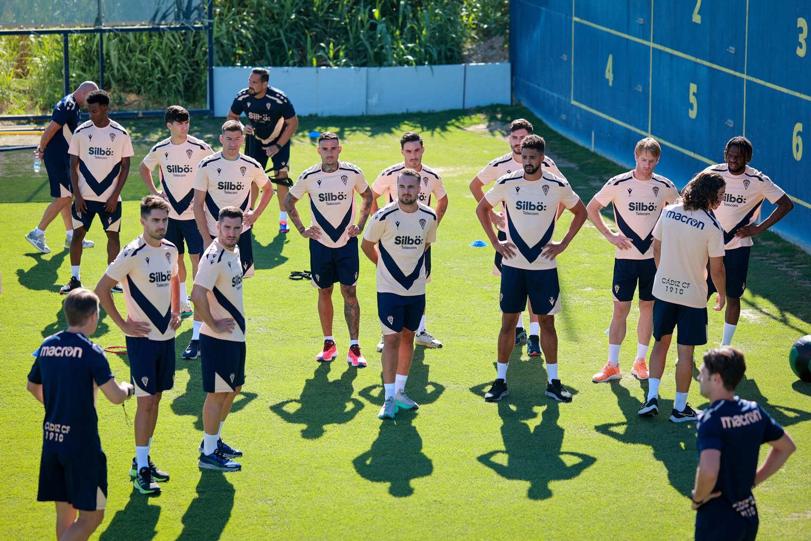 Jugadores del Cádiz en una sesión de esta pretemporada. Jugadores del Cádiz en una sesión de esta pretemporada.