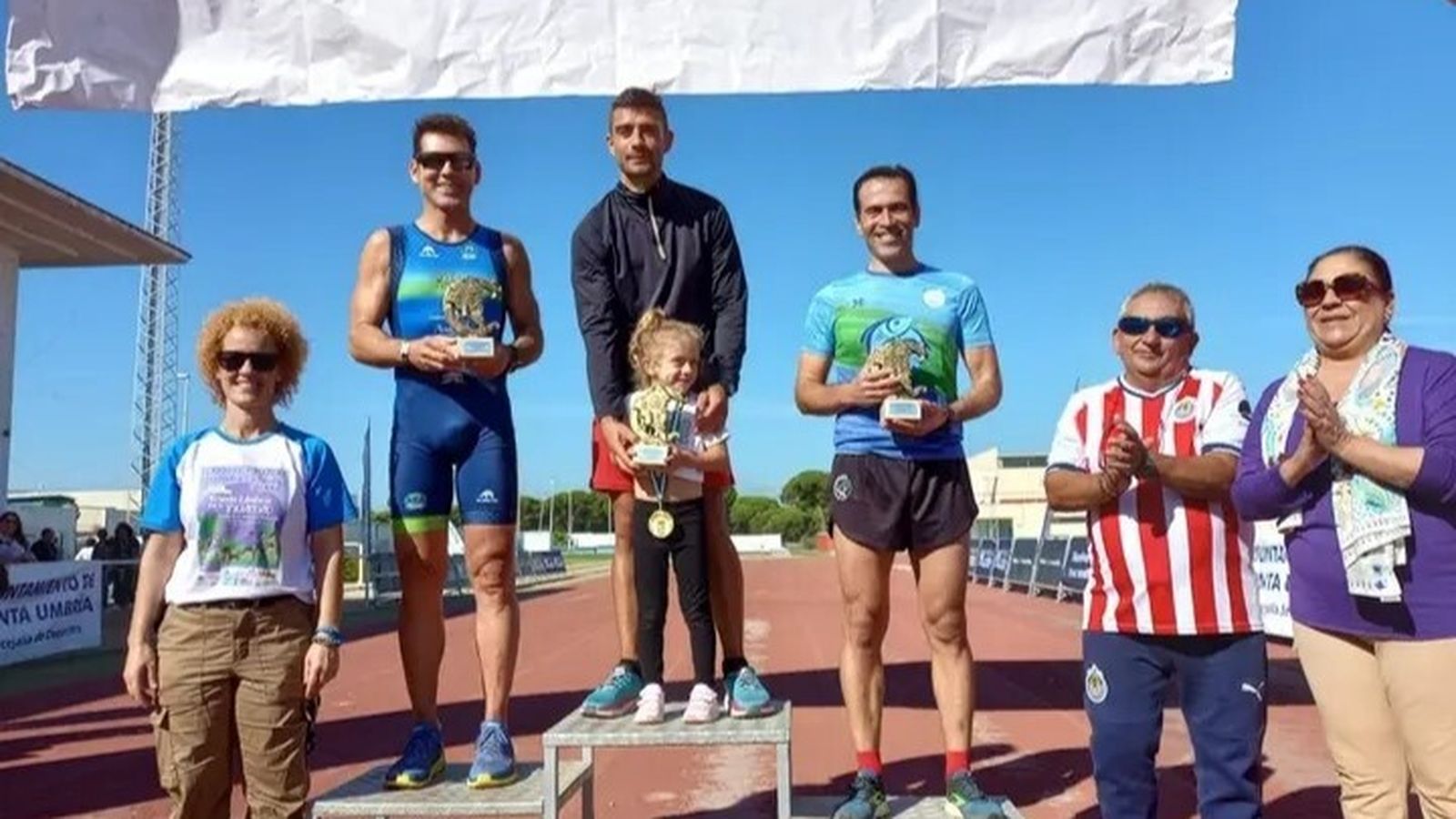 Entrega de premios en la categoría masculina.