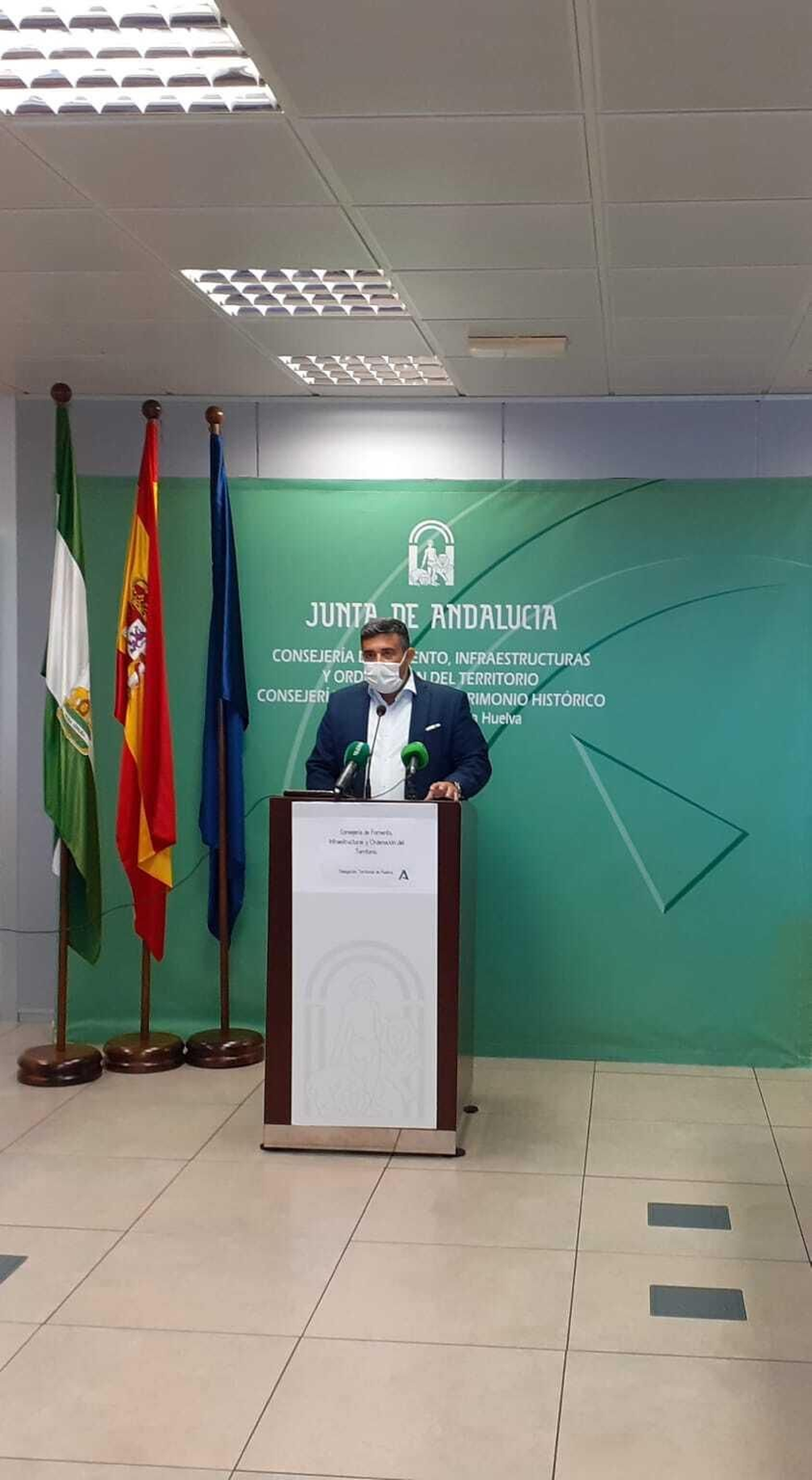 Un momento de la rueda de prensa ofrecida por José Manuel Correa.