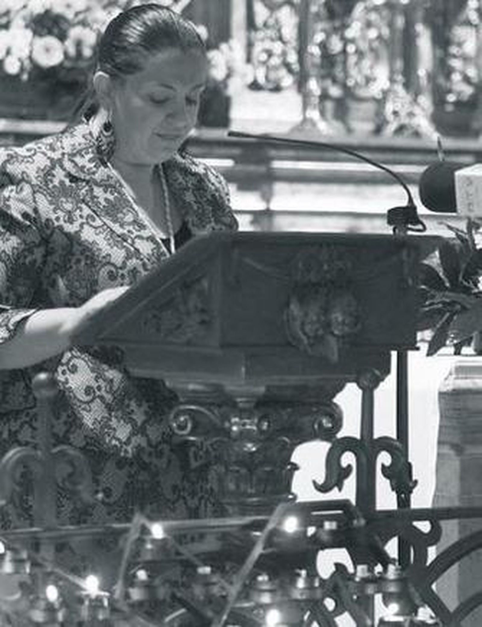 Marta Gutiérrez, durante su pregón.