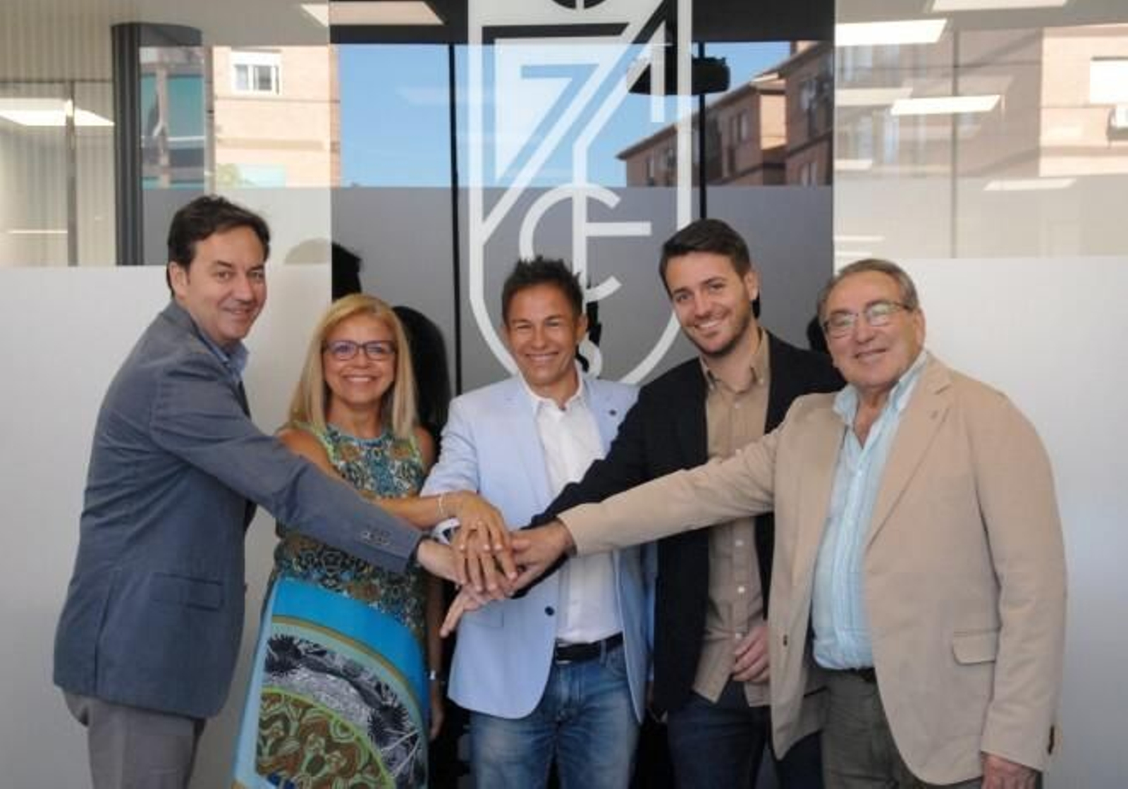 Monterrubio, Zurita, Valverde, Sánchez y Macanás (de izda. a derecha)