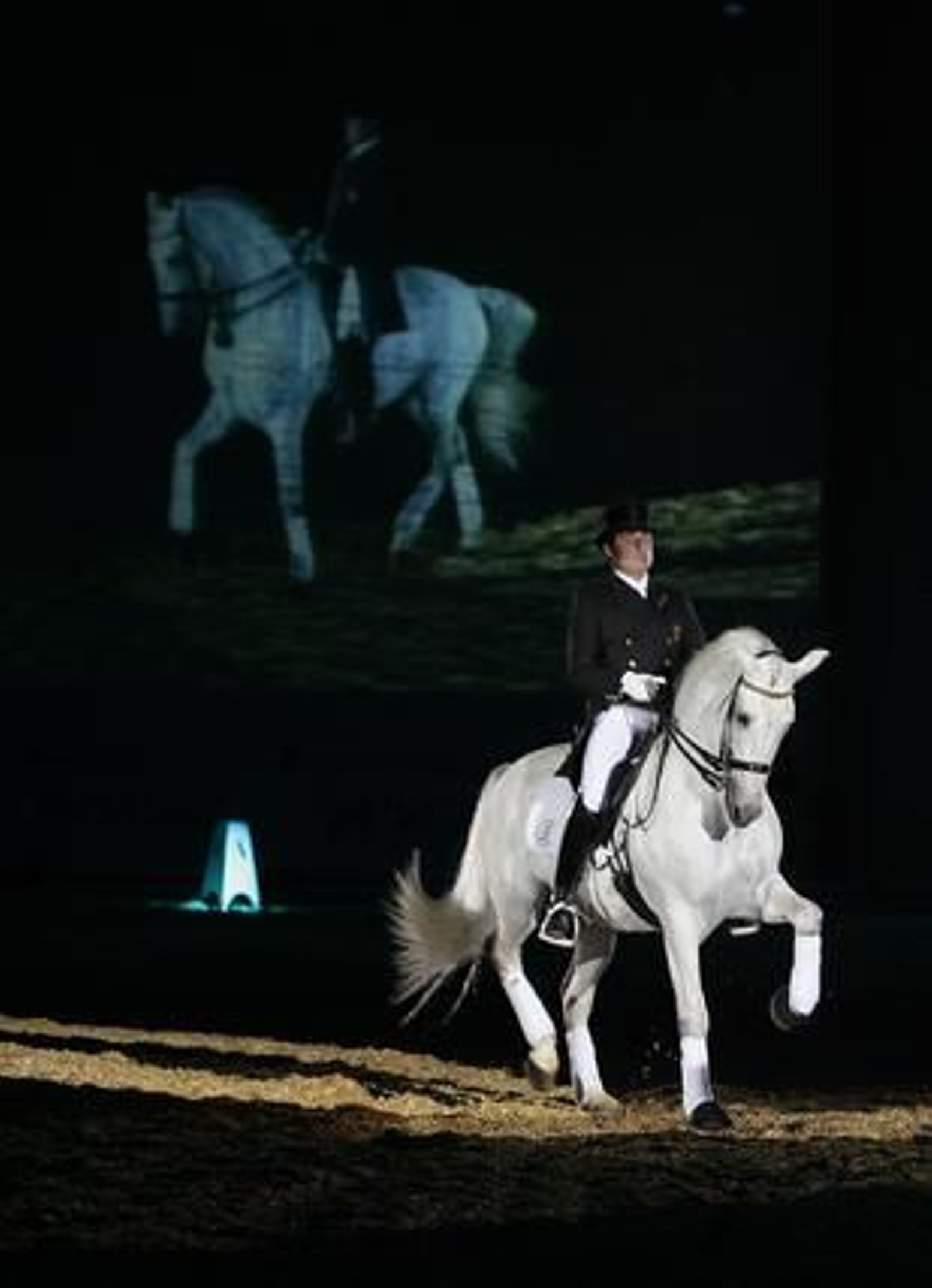 Juan Manuel Muñoz, durante su demostración de doma clásica.

Foto: Juan Carlos Muñoz