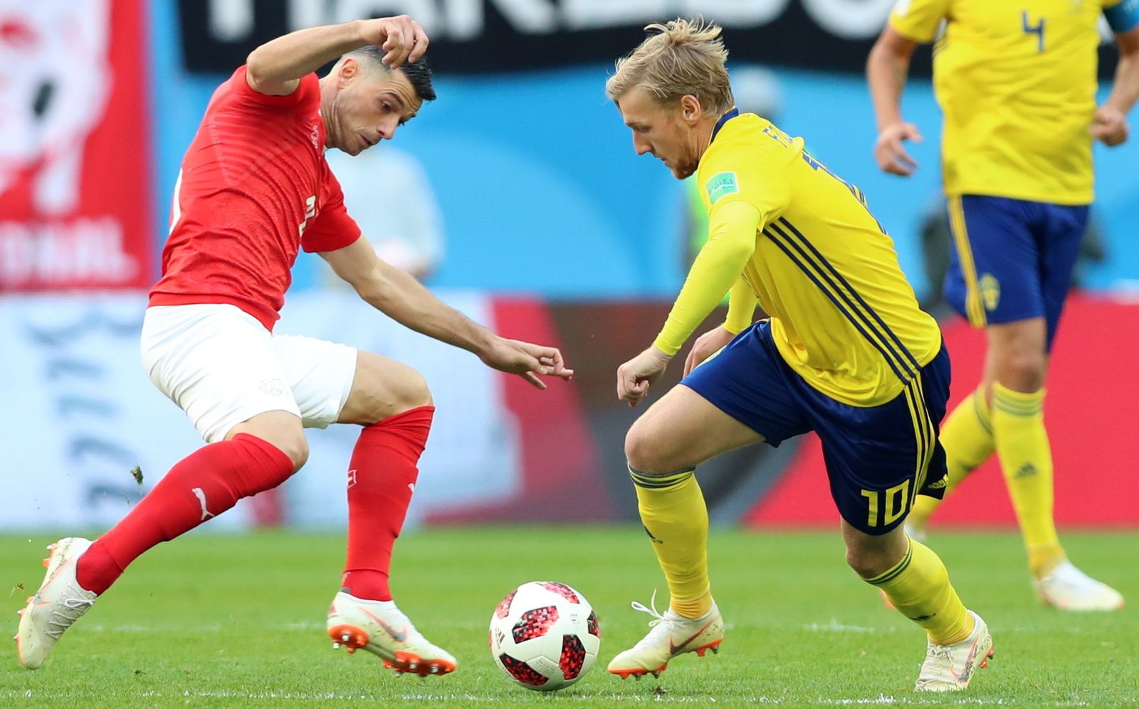 Las imágenes del Suecia-Suiza