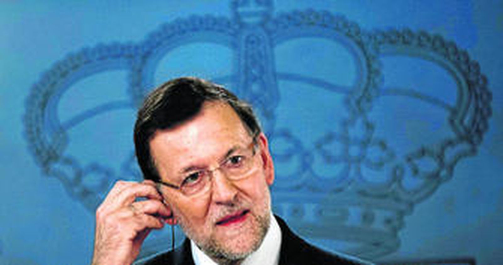 Mariano Rajoy comparece ante los medios en La Moncloa tras conocerse su intercambio de sms con Luis Bárcenas.