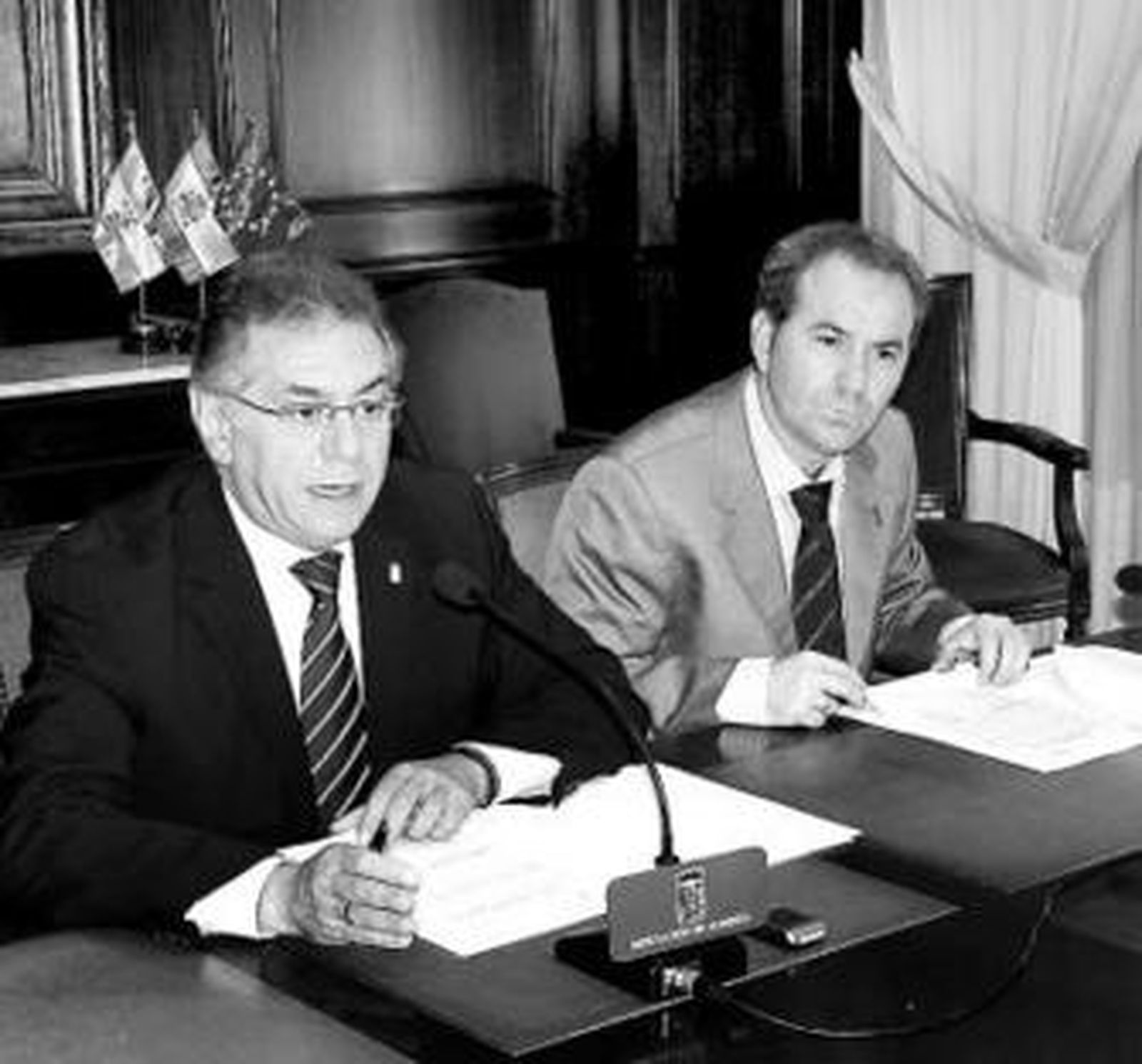 José Añez y Luís Pérez en la rueda de prensa ofrecida ayer.