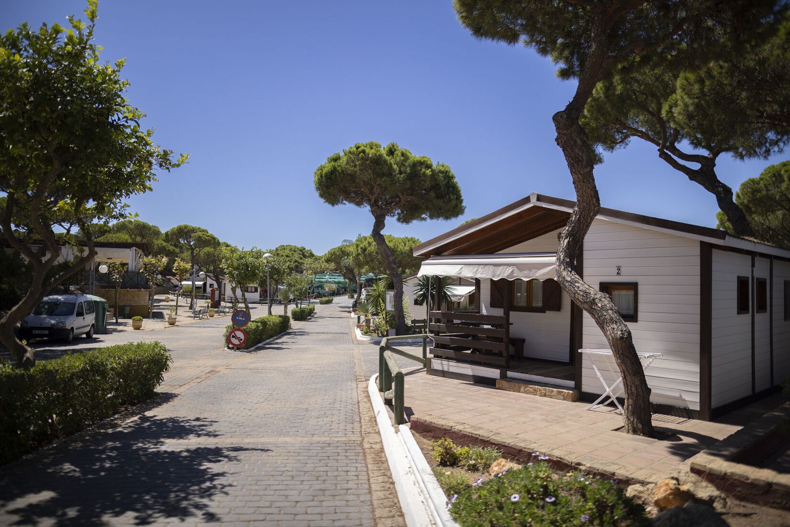 Un camping de la provincia de Huelva.