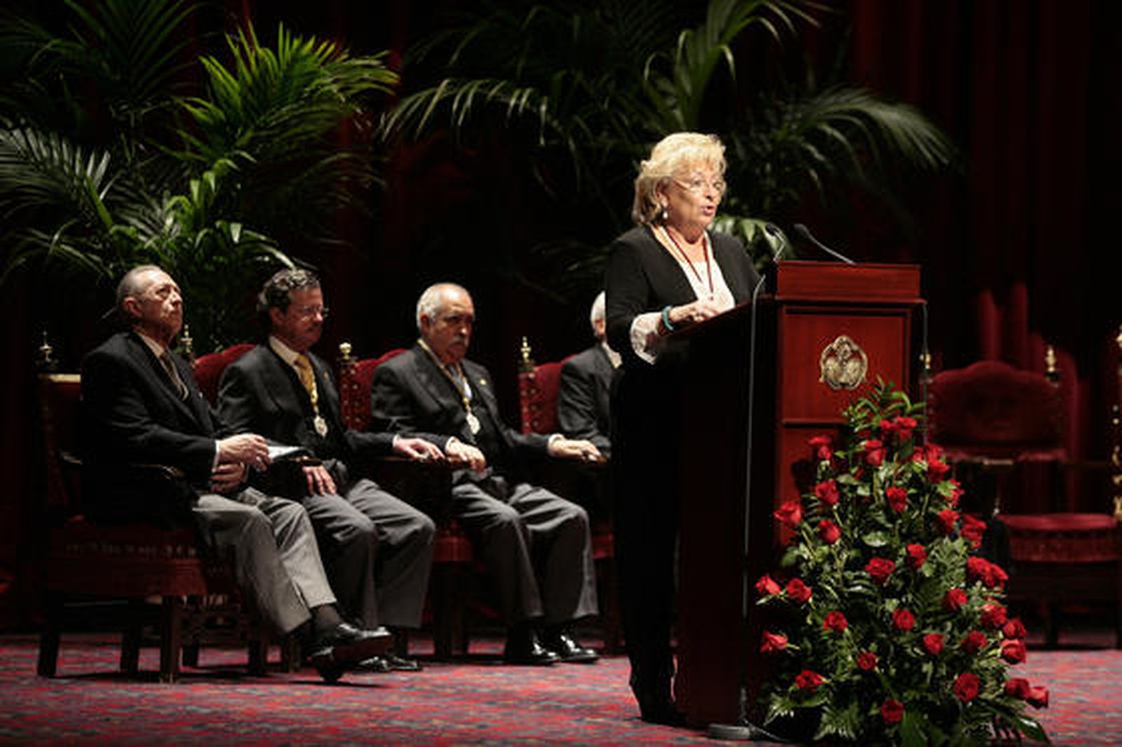 Rosamar Prieto en la presentación del pregonero.

Foto: Juan Carlos Munoz
