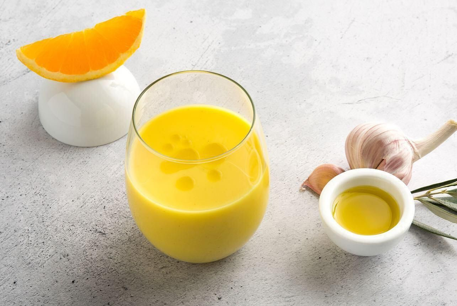 Gazpacho de naranja y mango de La Salmoreteca