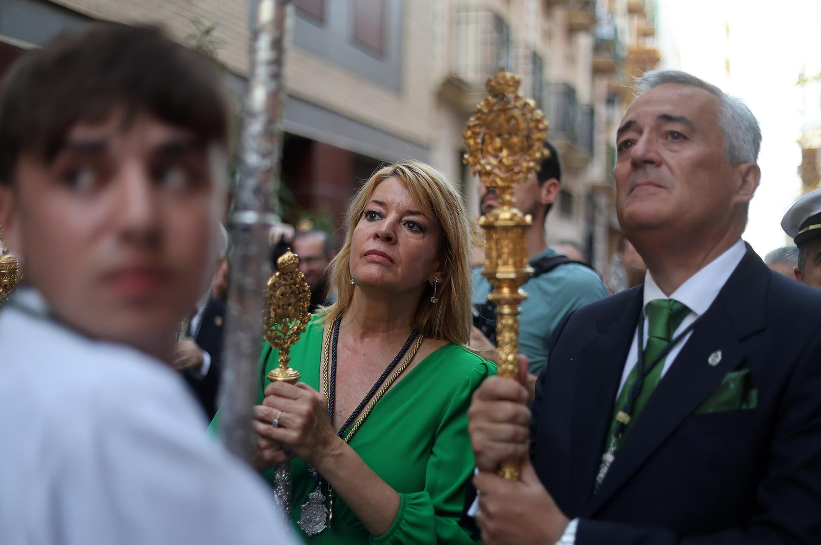 Imágenes de la procesión extraordinaria de la Virgen de la Esperanza por las calles de Huelva