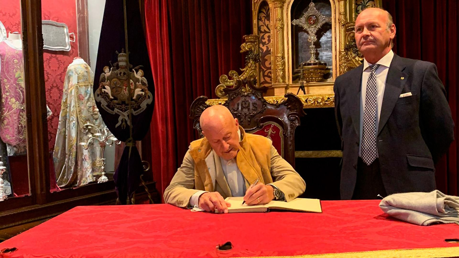 Norman Foster junto a Ignacio Soro en el Gran Poder