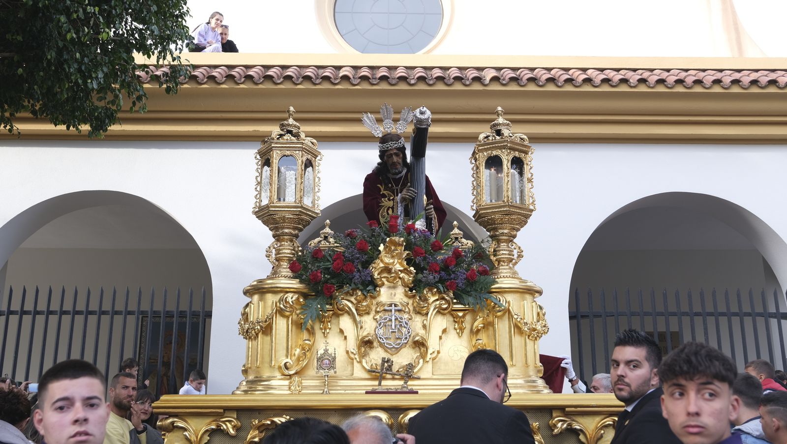 La procesión del Encuentro por las calles de Almería, en imágenes