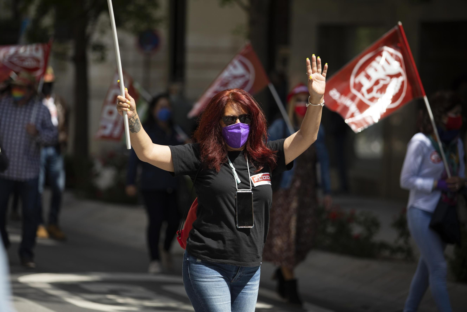 Fotos: Manifestación del 1º de Mayo en Granada