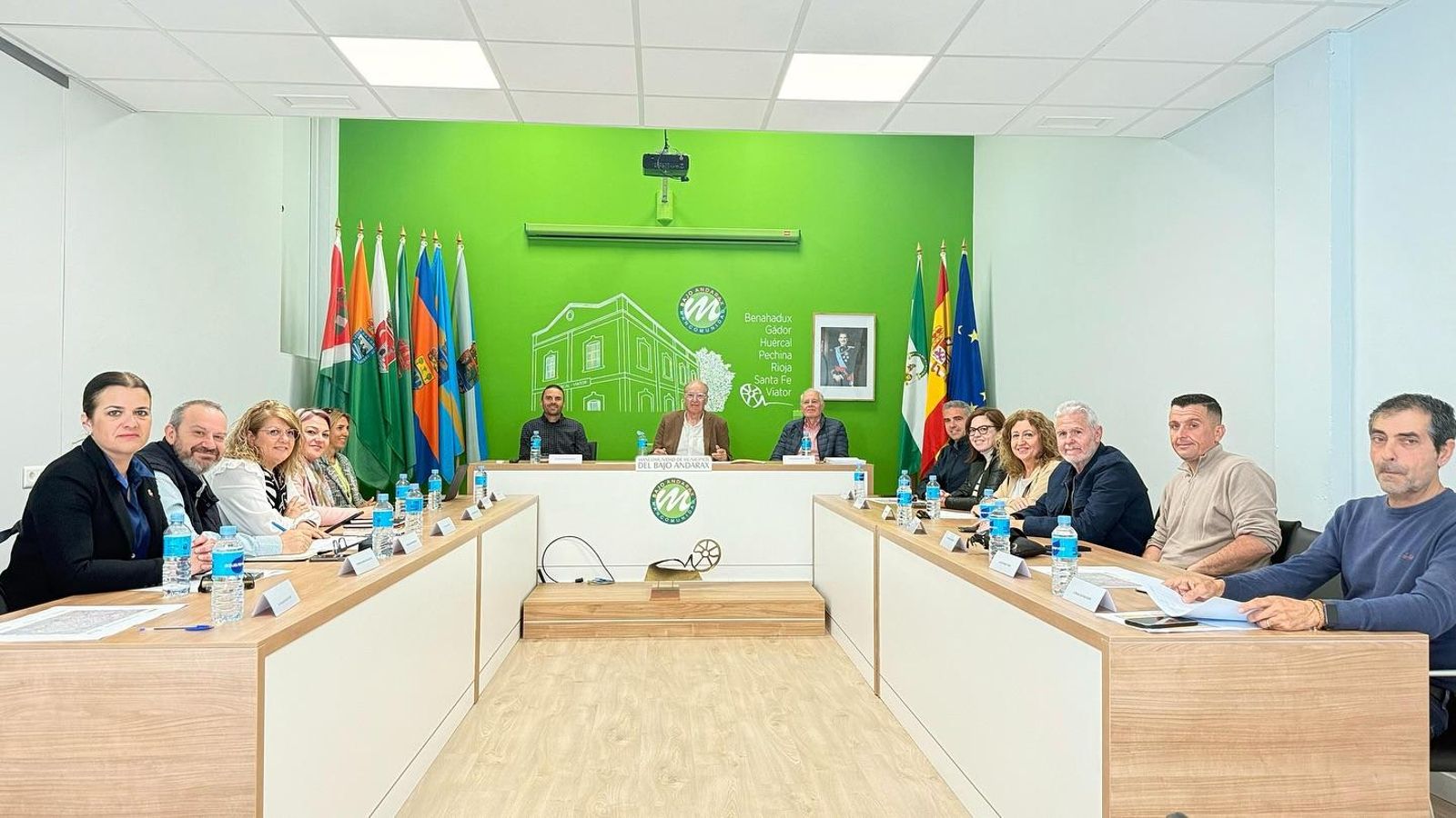 Última reunión celebrda en la Mancomunidad del Bajo Andarax para tratar el nuevo proyecto.