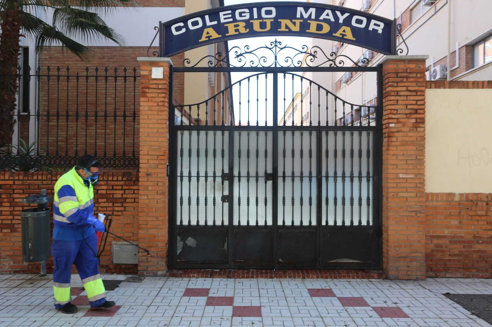 Residencia Arunda, creada por la Junta para dar asistencia médica a mayores de residencias contagiados.