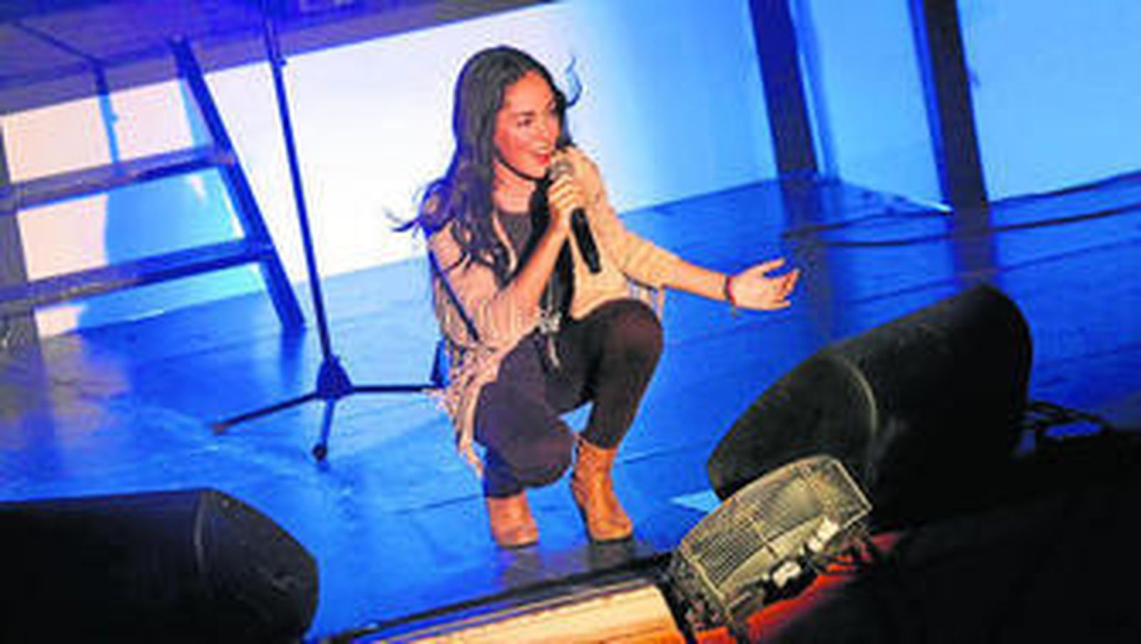 Imagen de María Parrado en concierto en La Línea.