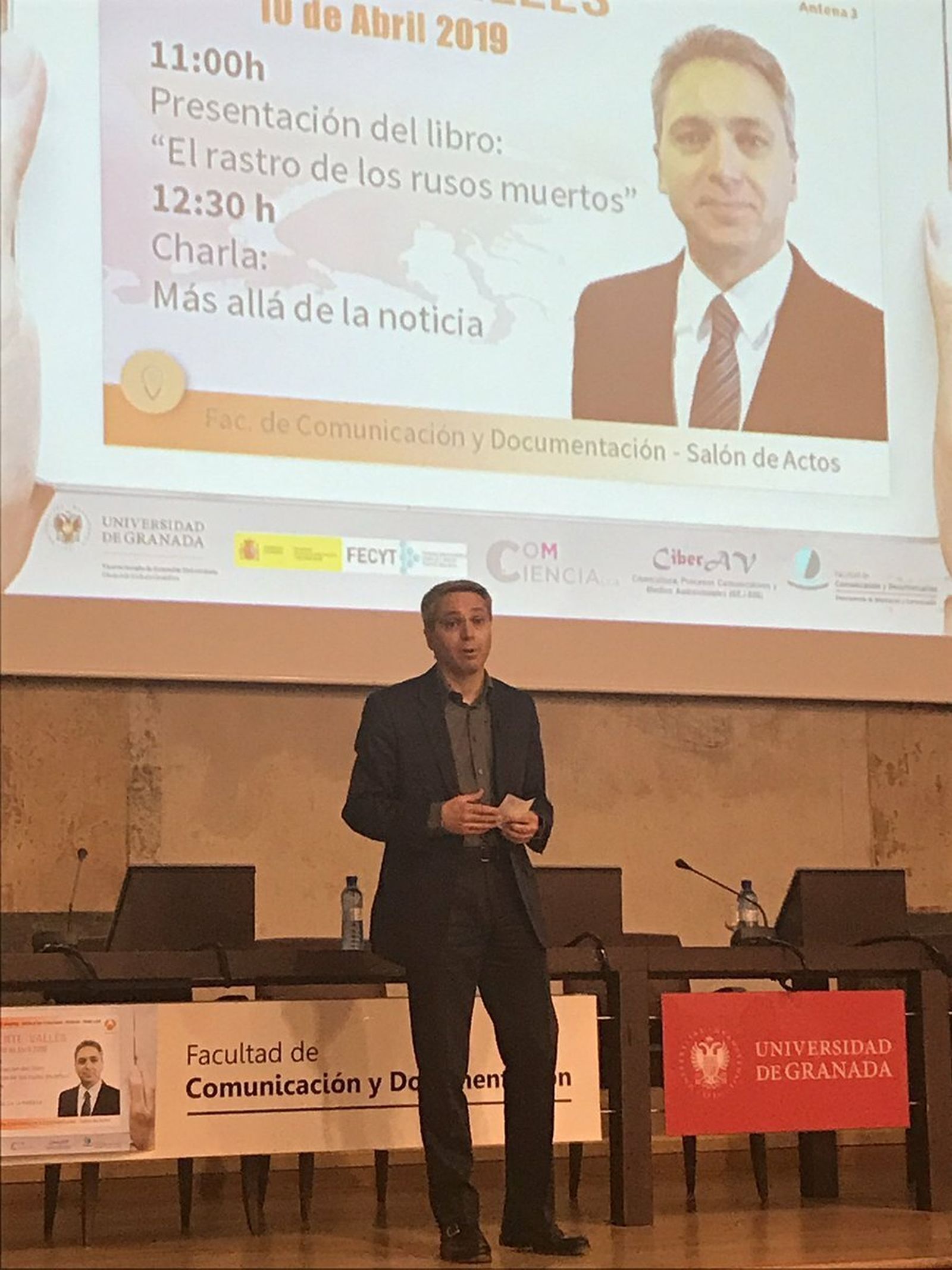 Vicente Vallés, en la charla esta mañana.