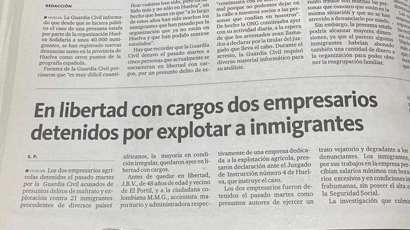 En libertad con cargos