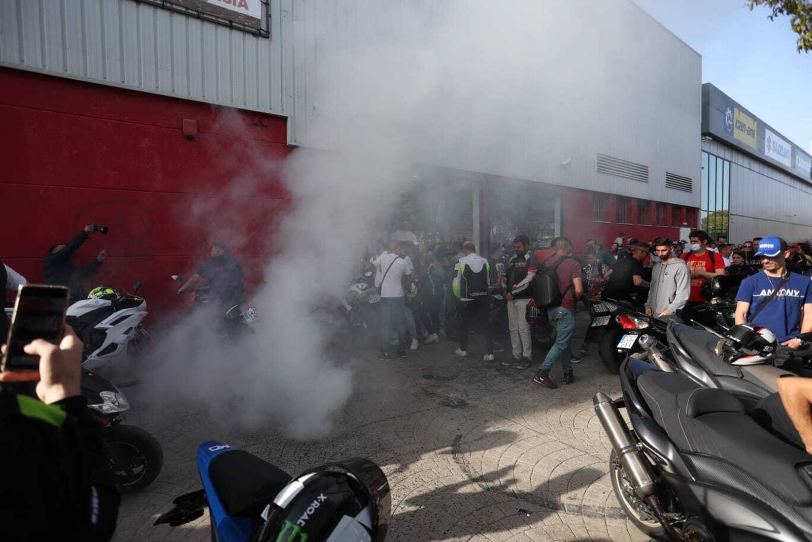 Ambiente motero del viernes del Gran Premio de MotoGP en Jerez