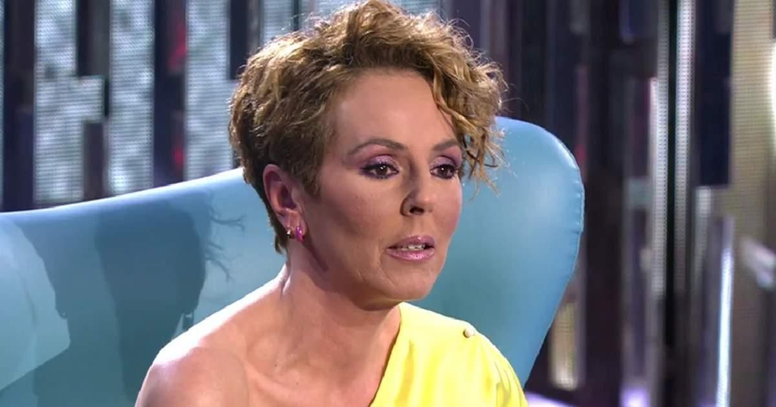 Rocío Carrasco, en el plató donde contestó a las acusaciones de su hija, Rocío Flores.