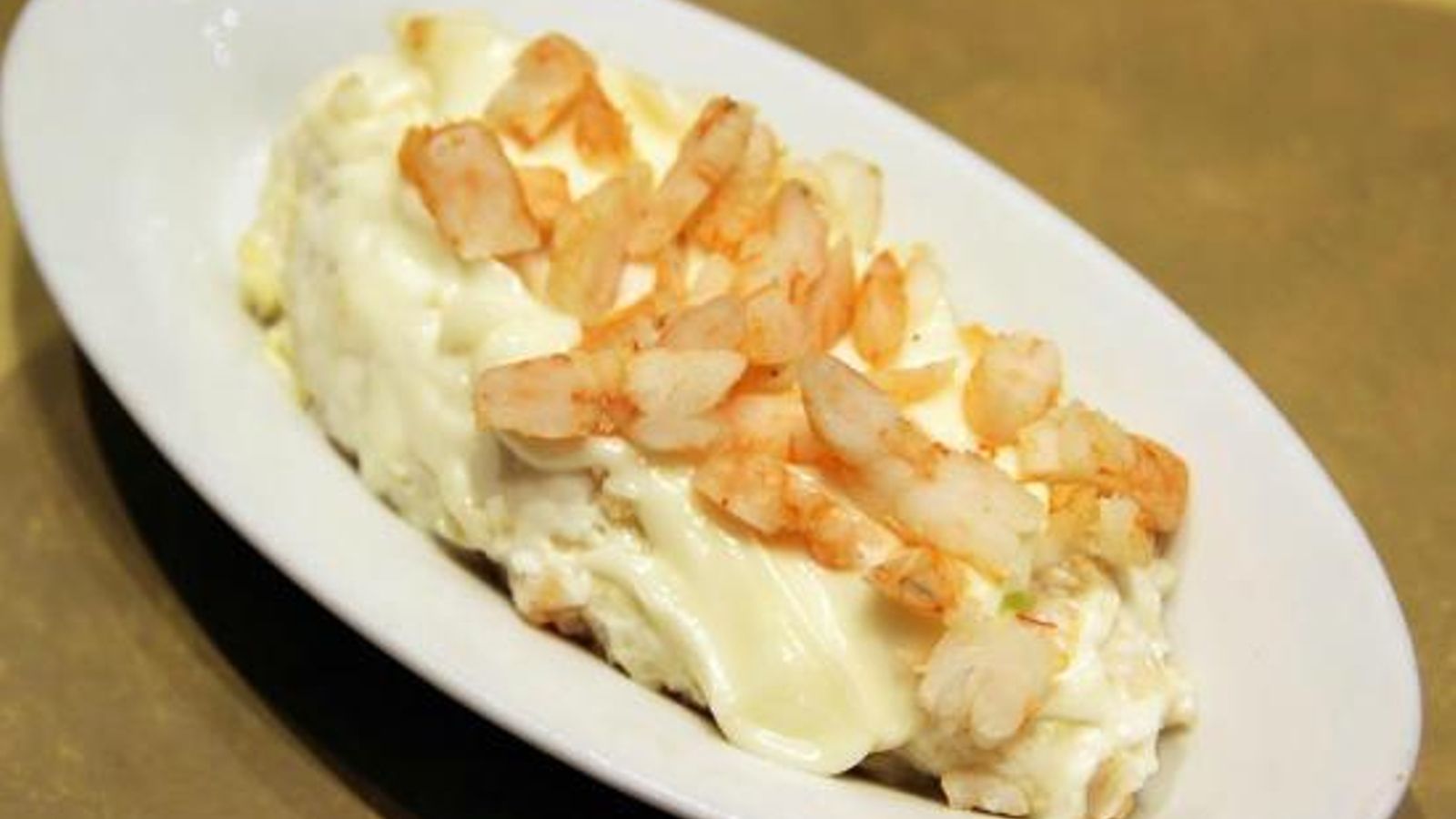 Ensaladilla de gambas del Restaurante Becerrita.