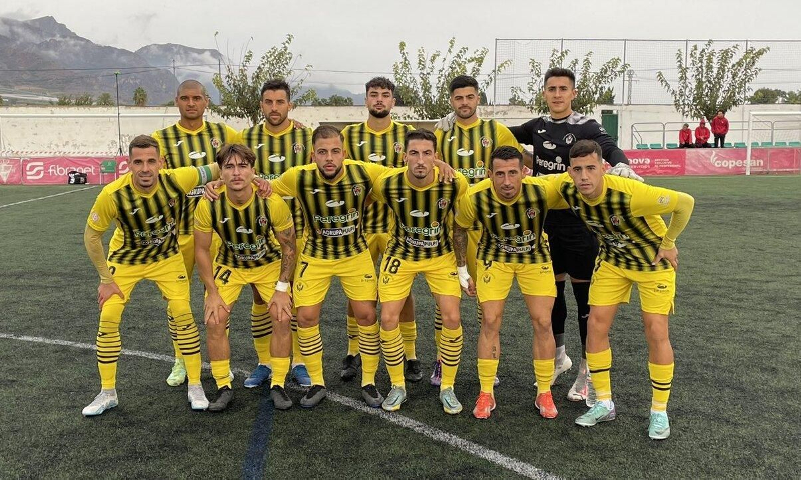 Once presentado por el conjunto almeriense en su visita al Santomera.