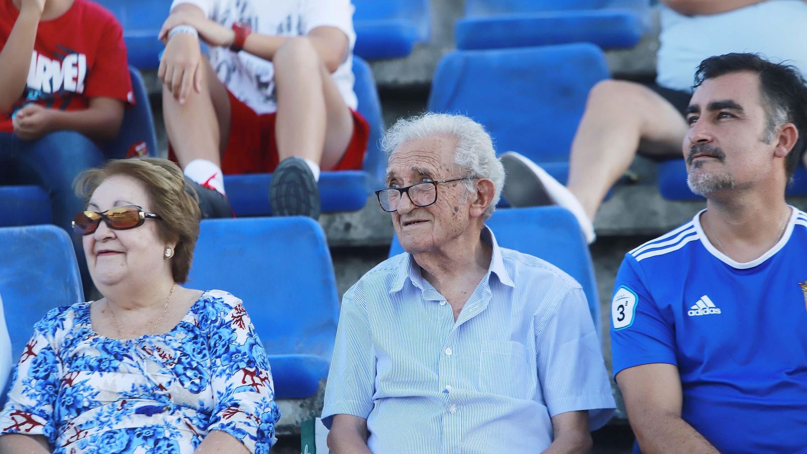 Rafa Verdú, en el partido de la cuarta edición celebrado en 2019 contra el Recreativo.