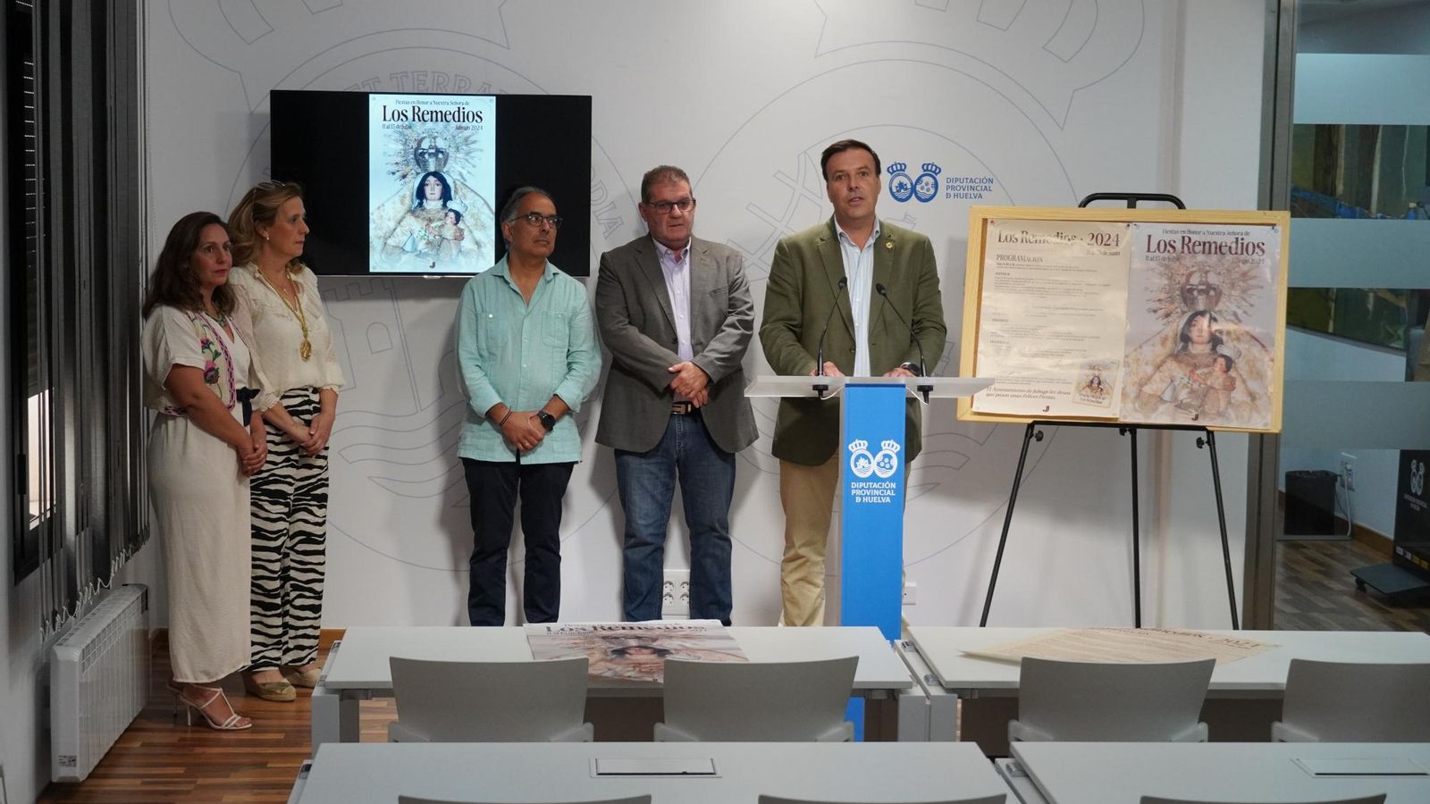 Presentación de las Fiestas Patronales de Jabugo en la Diputación de Huelva.