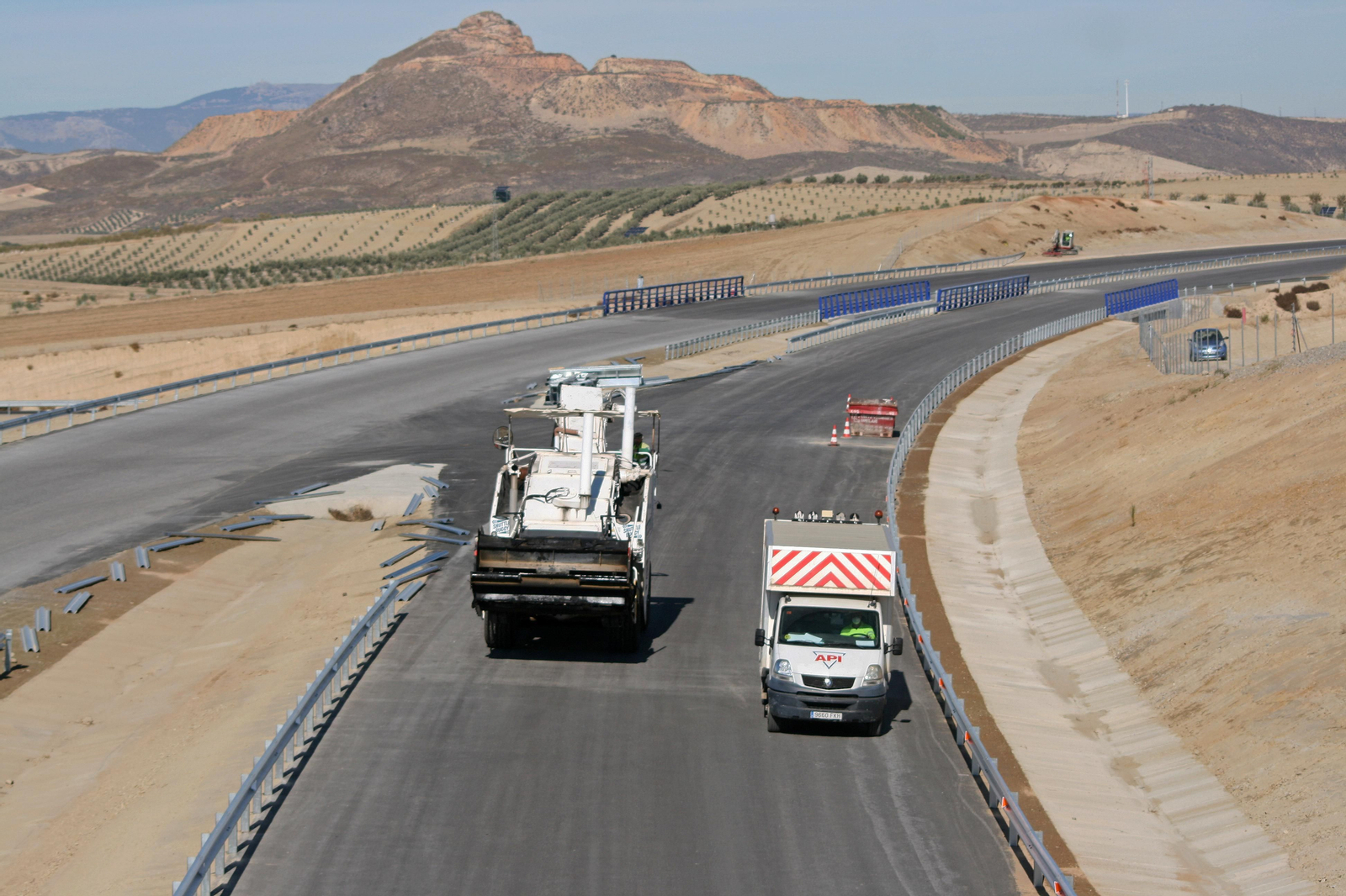 Fotos de la recta final de las obras de la Segunda Circunvalación de Granada