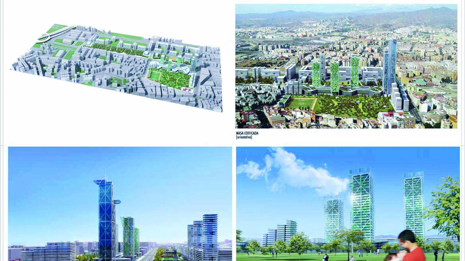 Antigua imagen del proyecto de las torres previstas en la parcela.