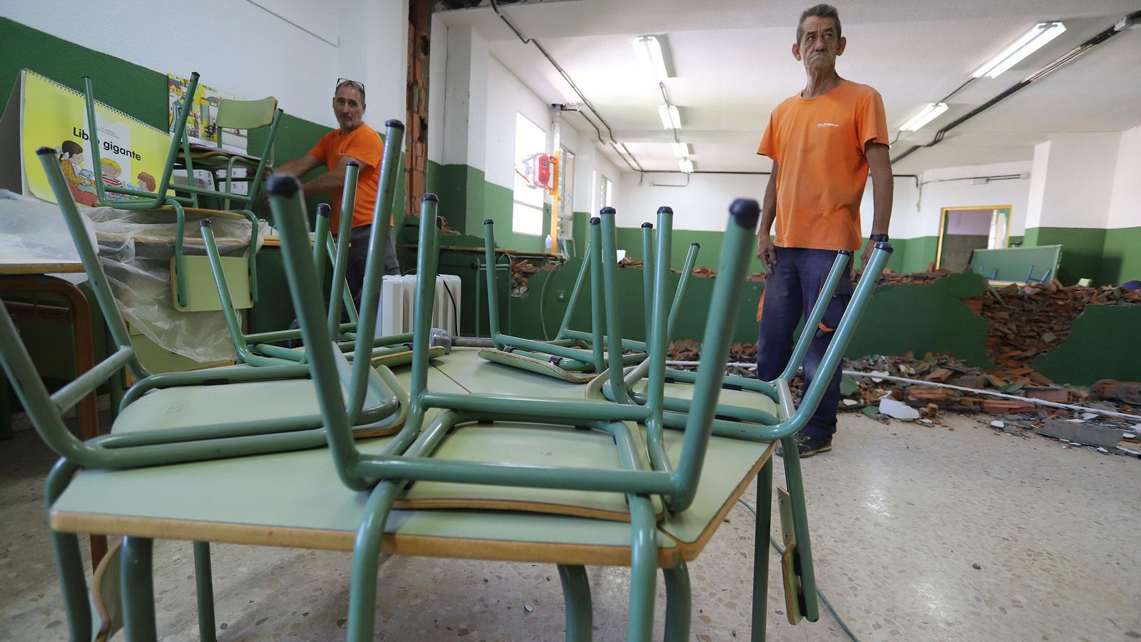 Obras de ampliación del comedor en el CEIP Tartessos de Huelva.