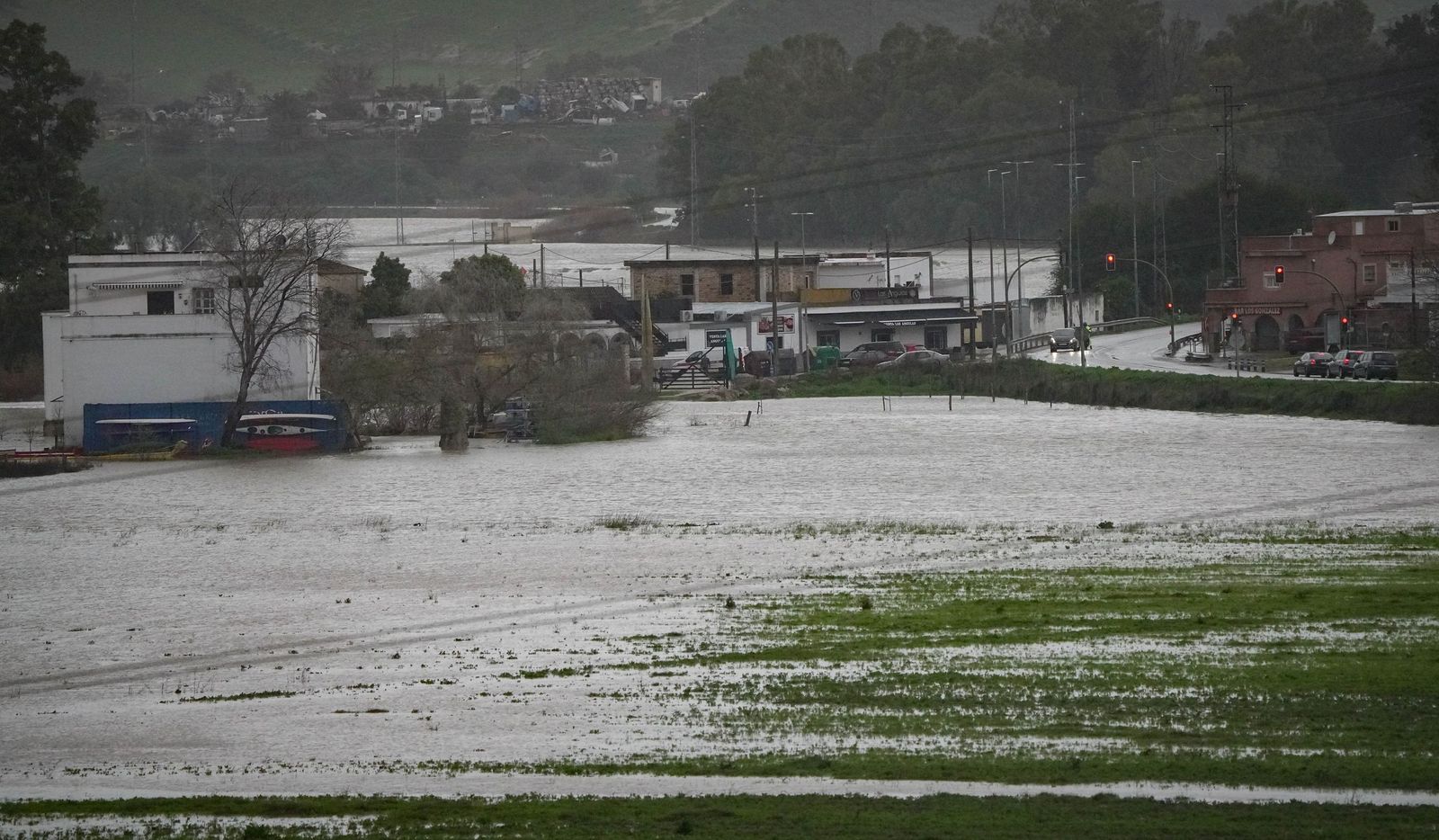 La barriada rural de La Corta, vista desde la Cartuja de Jerez.