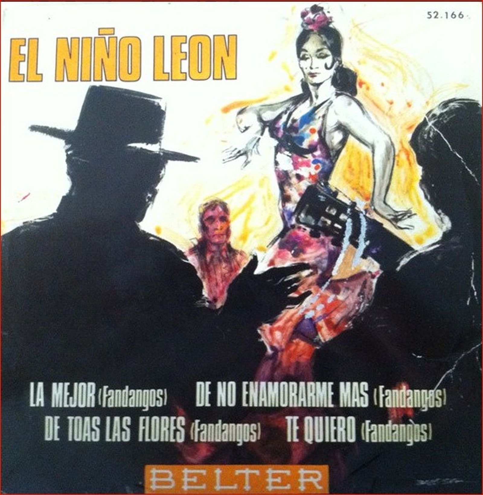 2. Carátula de un disco de Niño León.