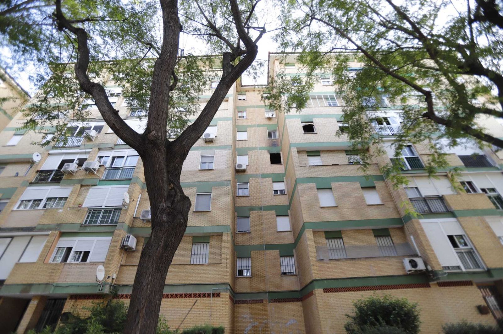 Bloque de viviendas donde se ha producido el incendio.