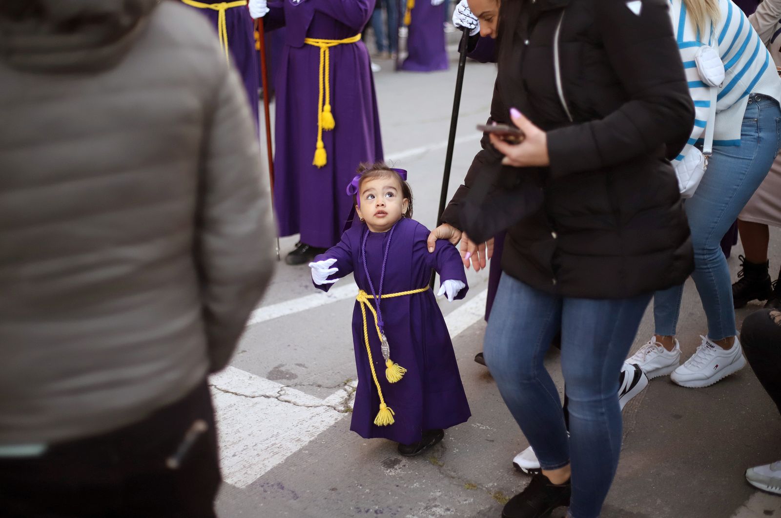 La Hermandad El Nazareno en la madrugá de la Semana Santa de Huelva 2023, en imágenes