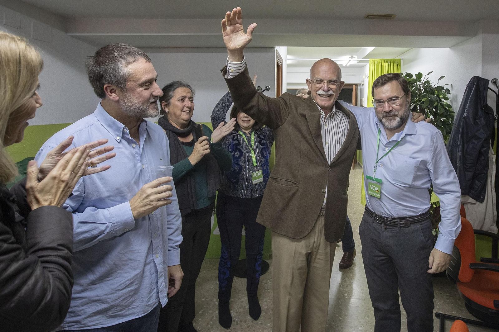 Las imágenes de la noche electoral en Vox