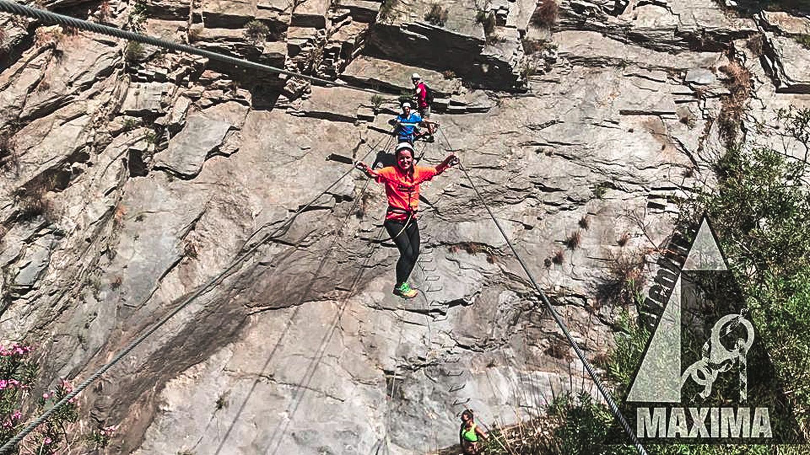 Vía ferrata de Adra que se pretende aplicar en el sendero.