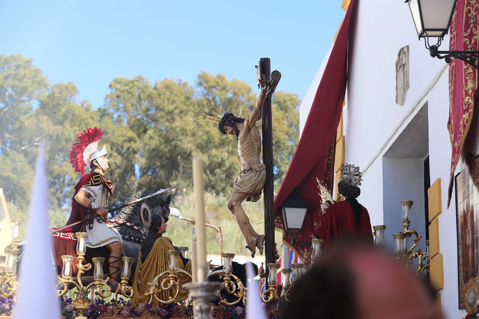 Imágenes de la procesión de la hermandad de la Lanzada de Huelva